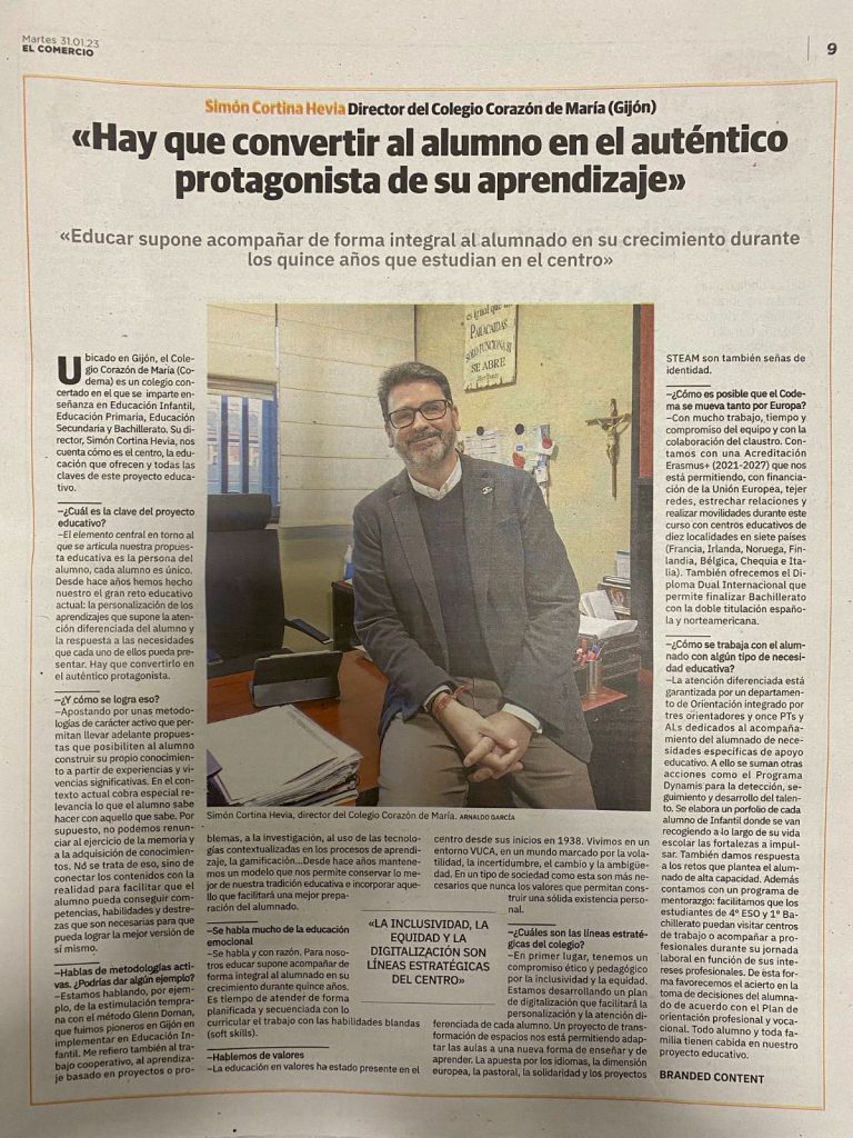 Entrevista al Director de nuestro colegio de Gijón